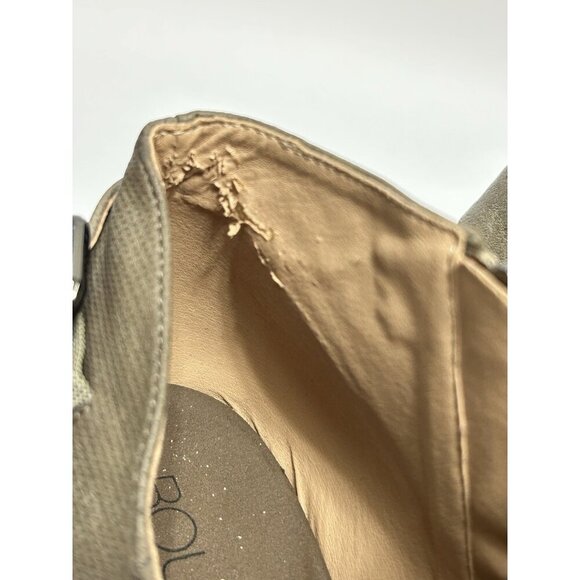 Boutique by Corkys Western Ankle Booties Womens Sz 11 Taupe Faux Leather - Picture 8 of 9